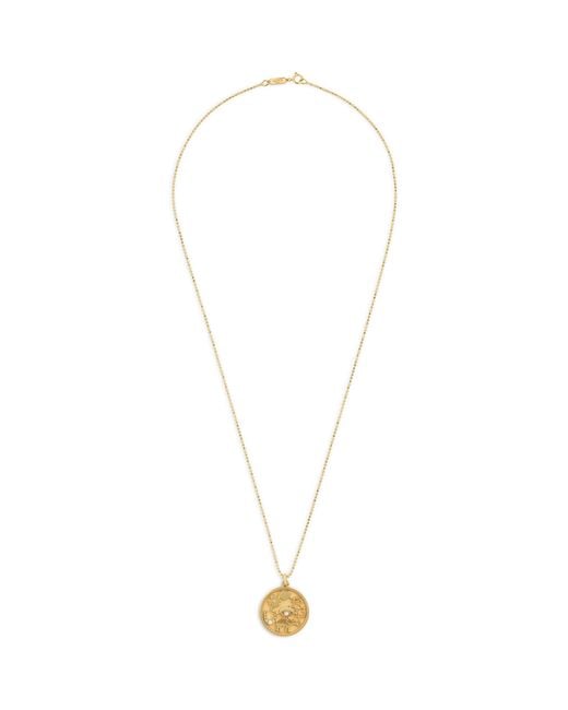 Jennifer Meyer Metallic And Diamond Good Luck Necklace