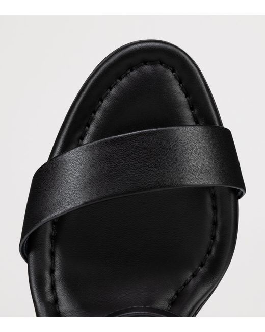 Christian Louboutin Black Miss Jane Nappa Leather Heeled Sandals 85