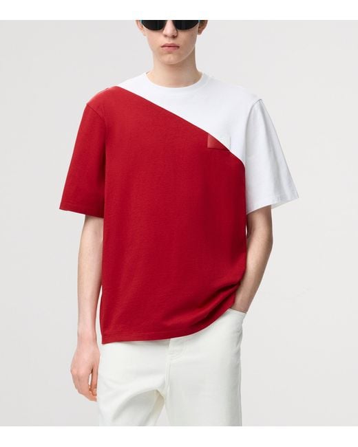 Loewe Red Cotton Relaxed T-Shirt for men