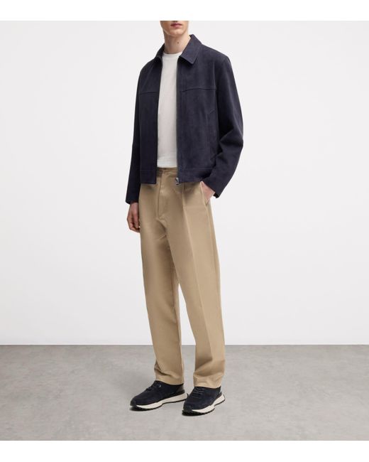 Boss Blue Jonah Low-Top Sneakers for men