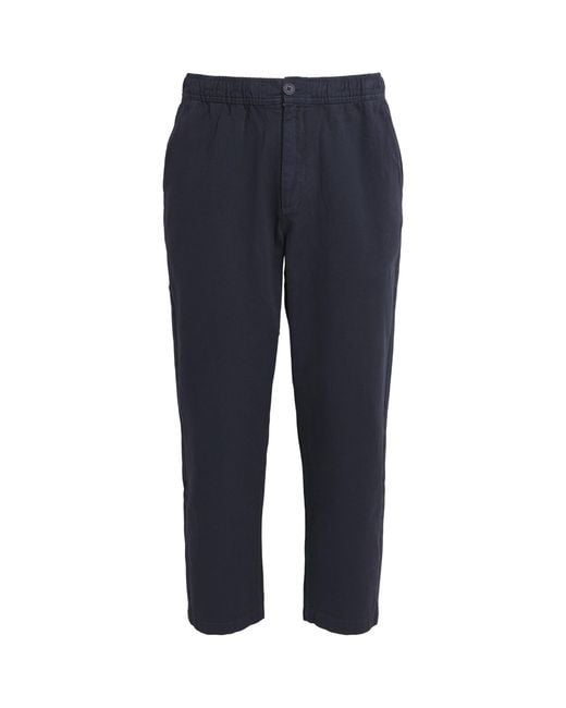 Wax London Blue Organic Cotton Kirt Trousers for men