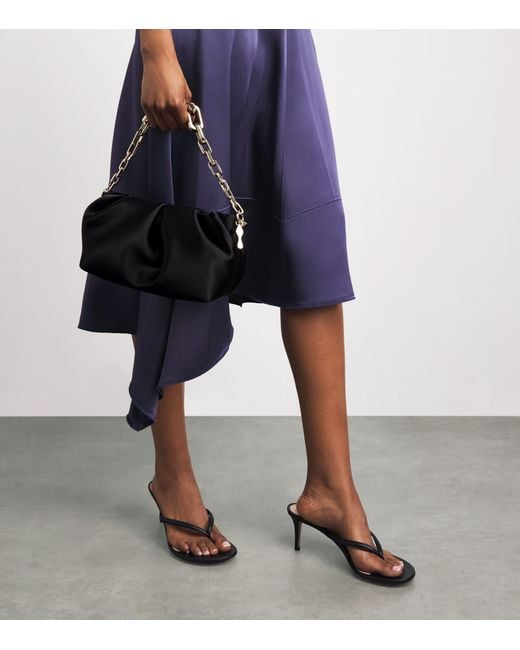 Christian Louboutin Black Eva Small Neoprene Shoulder Bag