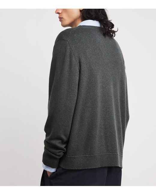 The Row Gray Memphis Cashmere Sweater for men