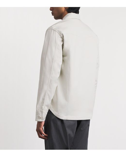 Officine Generale White Cotton-Blend Malo Overshirt for men