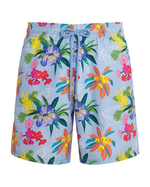 Vilebrequin Blue Garden Turtles Swim Shorts for men