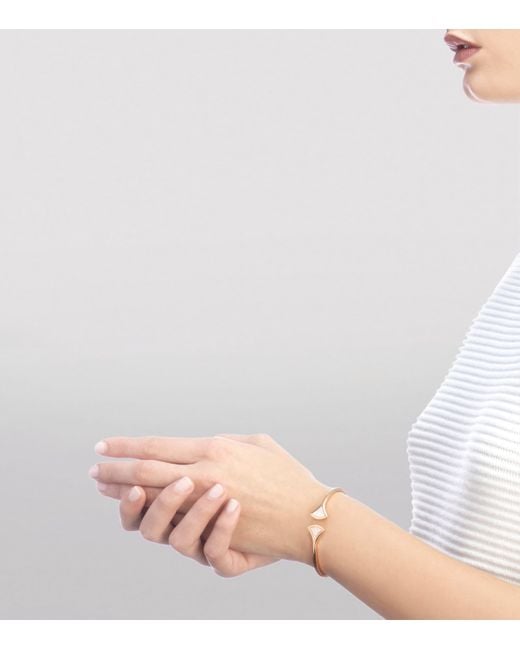 BVLGARI White Diamond And Mother-Of-Pearl Divas' Dream Bangle