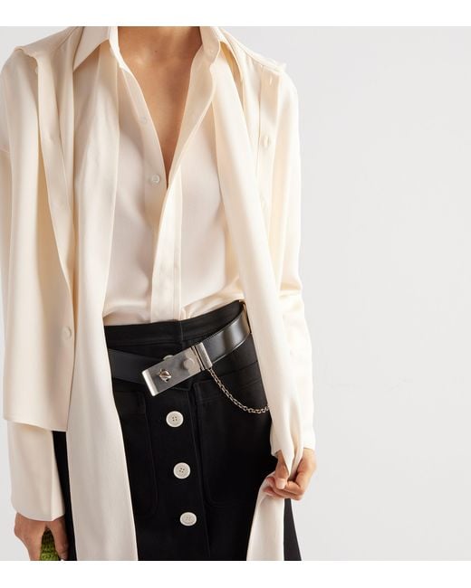 Prada Natural Silk Marocain Blouse