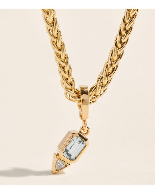Azlee Blue Diamond And Aquamarine March Charm