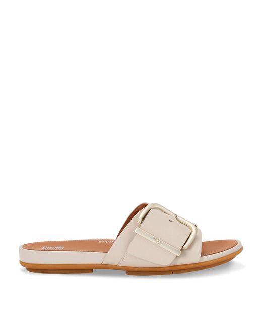 Fitflop Natural Leather Gracie Slides