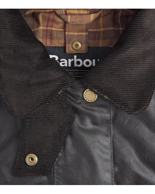 Barbour Black Waxed Beadnell Jacket