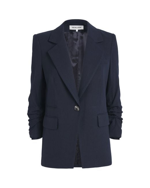 Veronica Beard Blue Battista Dickey Blazer