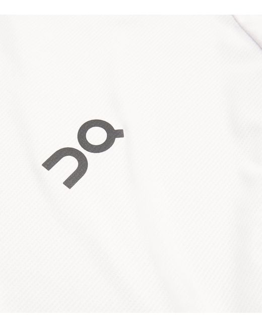 On Shoes White Performance T-Shirt for men
