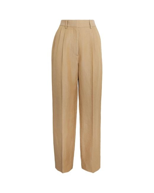 Blazé Milano Natural Renegade Fox Straight Tailored Trousers