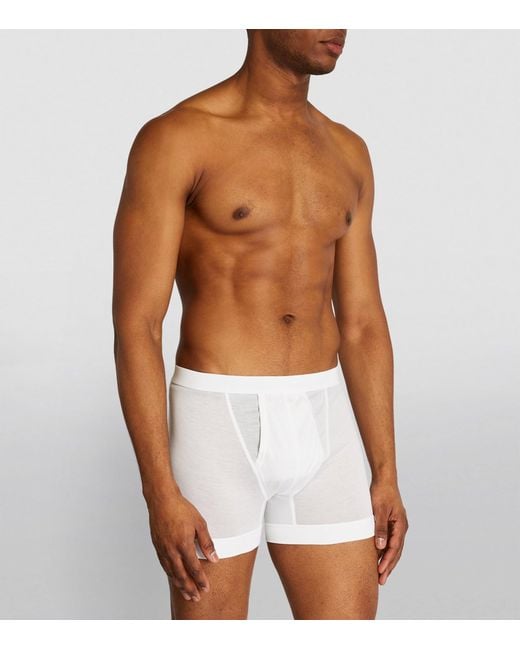 Zimmerli of Switzerland White 252 Royal Classic Boxer Briefs for men