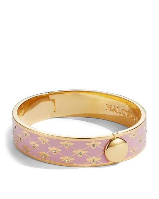 Halcyon Days Multicolor Plated Enamel Bee Sparkle Bangle for men