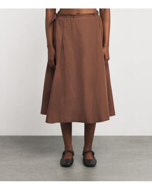 Nadine Mos Brown Technical Midi Skirt