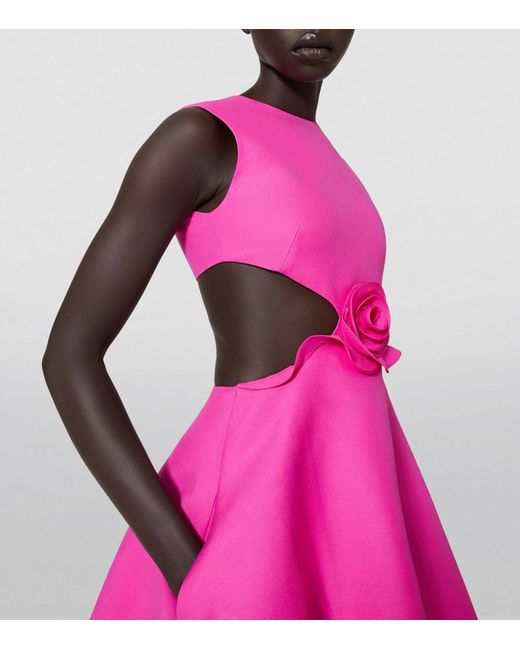 Valentino Garavani Pink Cut-out Mini Dress