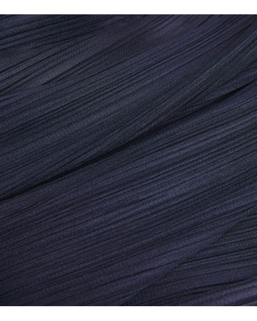 Pleats Please Issey Miyake Blue New Colorful Basics 4 Midi Skirt