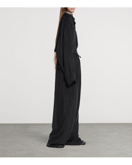 Balenciaga Black Fluid Tailored Trousers