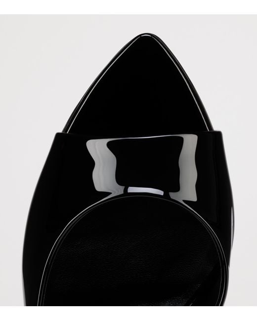 Christian Louboutin Black Miss Z Patent Leather Mules 100