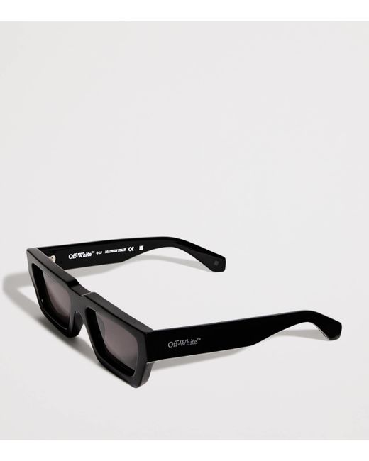 Off-White c/o Virgil Abloh Black Metal Manchester Sunglasses for men