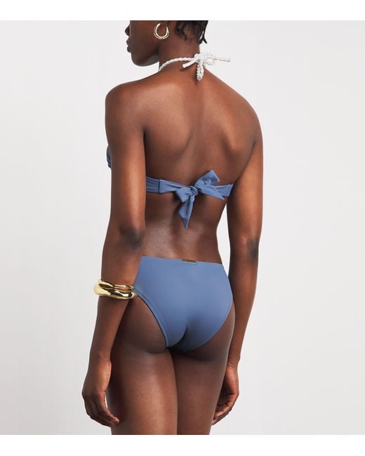 Heidi Klein Blue Cetara Bikini Top