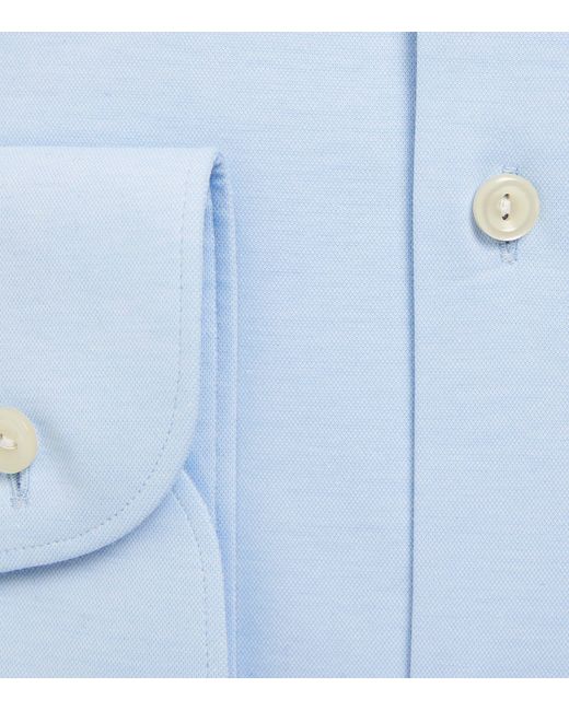 Eton of Sweden Blue 4-way Stretch Slim-fit Shirt for men