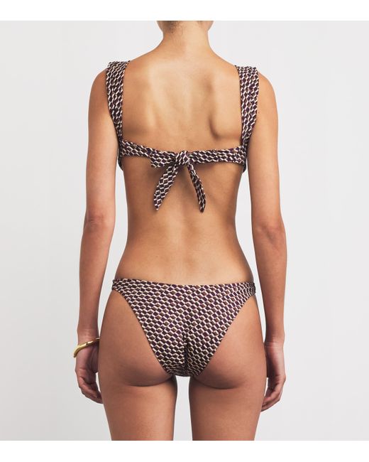 Away That Day Purple Cannes Bikini Top