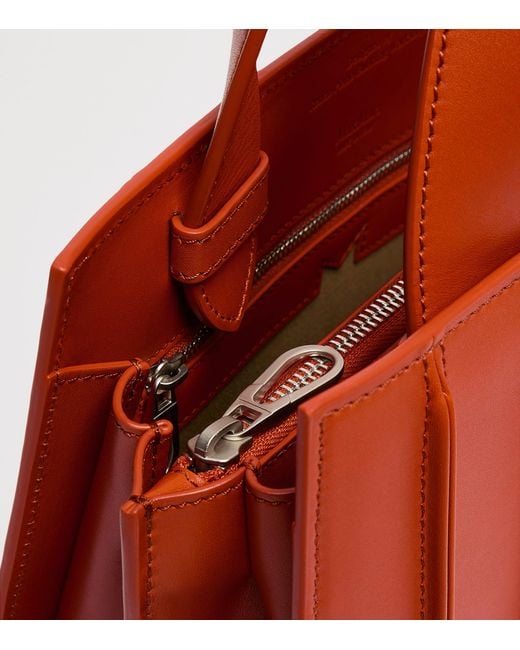 Max Mara Orange Medium Whitney Top-Handle Bag