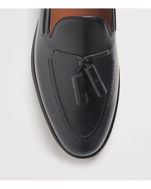 Polo Ralph Lauren Black Leather Tasselled Maestra Loafers