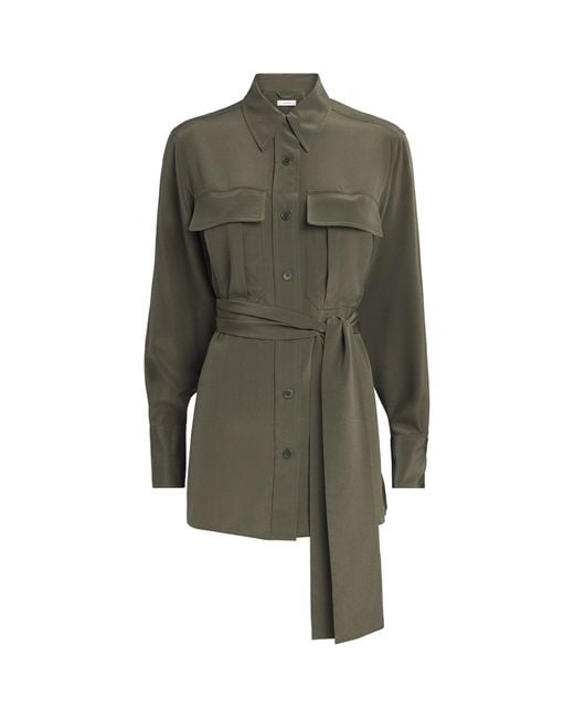Joseph Green Silk Crepe Yas Shirt