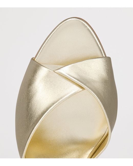 Christian Louboutin Natural Fanny Slide Nappa Leather Mules 85