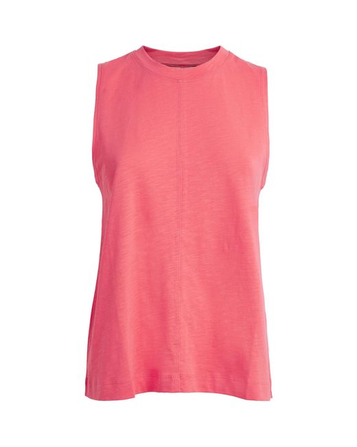 ME+EM Pink Organic Cotton Swing Tank Top