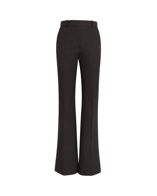 Joseph Black Stretch-Gabardine Tafira Flared Trousers