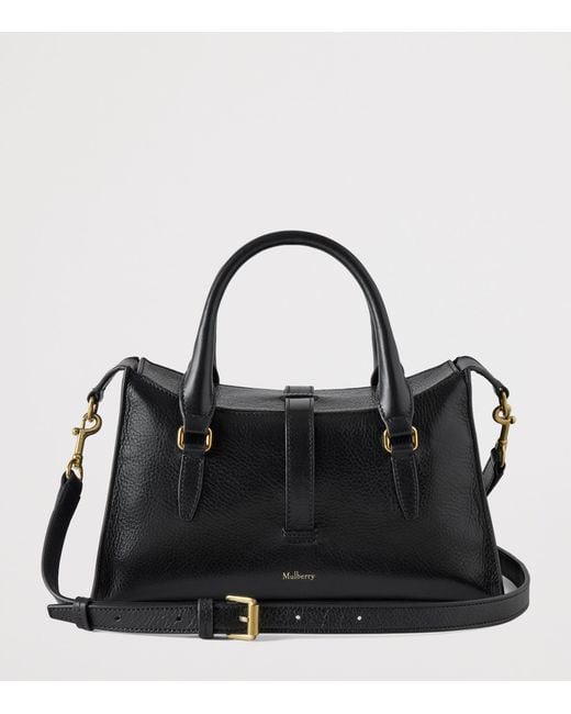 Mulberry Black Small Leather Roxanne Top-Handle Bag