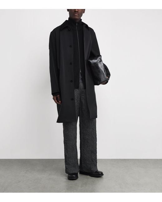 Jonathan Simkhai Gray Crinkle-Effect Franco Trousers for men