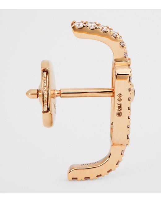 Messika Metallic And Diamond Move Uno Single Clip Earring