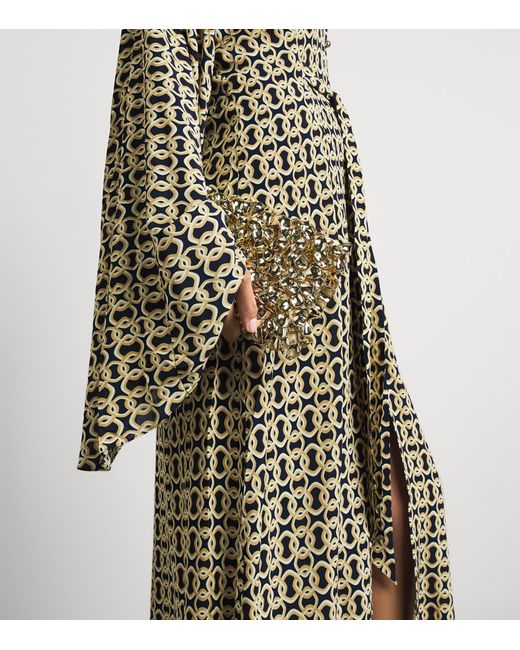 Away That Day Multicolor Chain Kaftan Maxi Dress