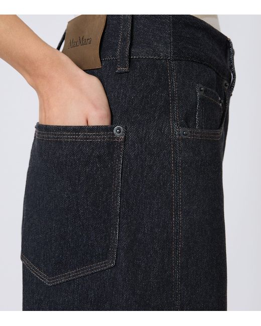 Max Mara Black Wide-Leg Jeans