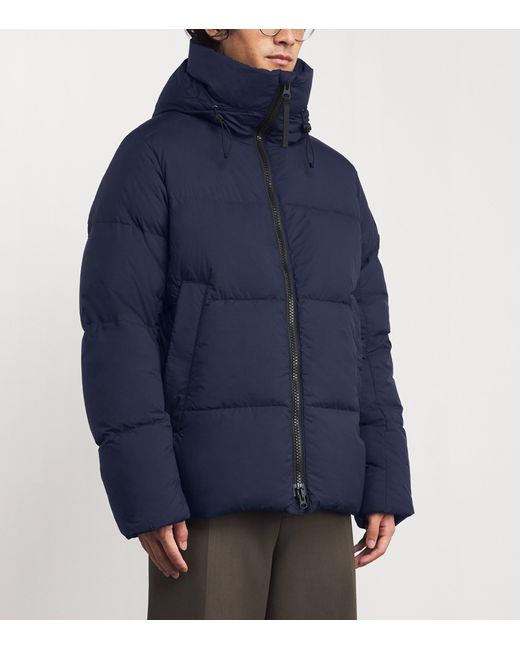 Canada Goose Blue Down Enduraluxe Packable Crofton Puffer Jacket for men