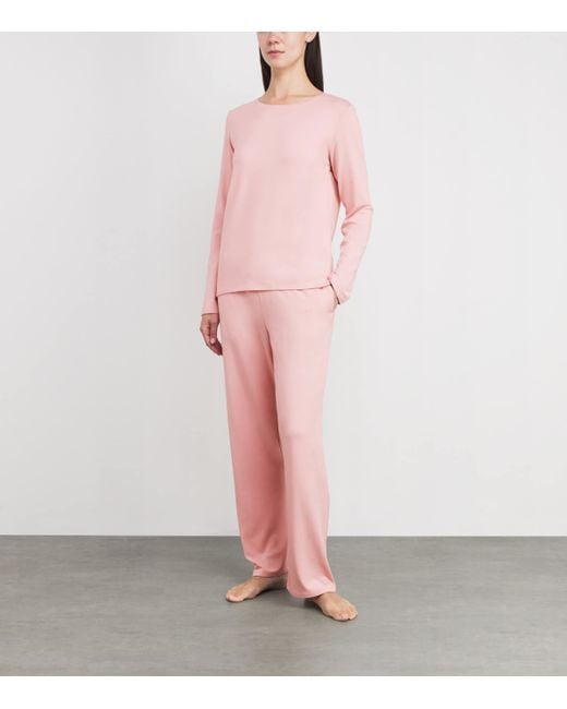 Harrods Pink Jersey Pyjama Set