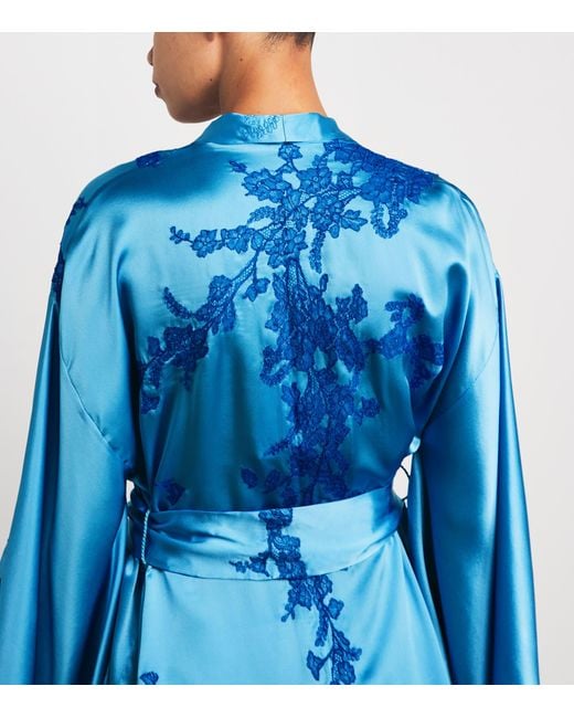 Torlowei Blue Silk Tokoni Short Kimono