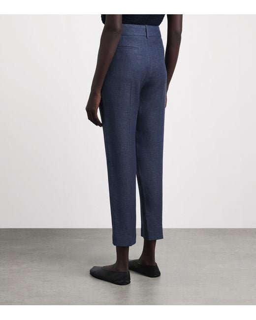 Eleventy Blue New York Straight Trousers