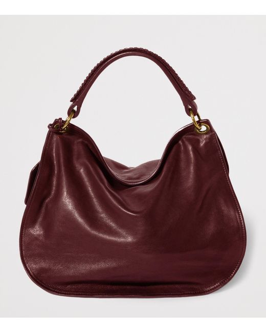 Miu Miu Red Leather Rendez-Vous Shoulder Bag
