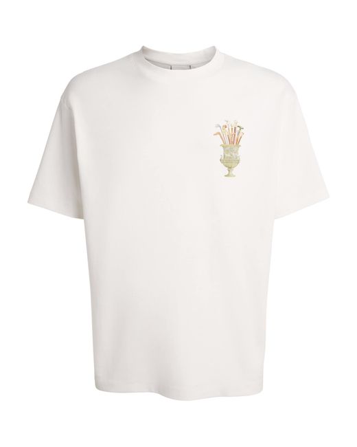 Drole de Monsieur White Cotton Cannes T-Shirt for men