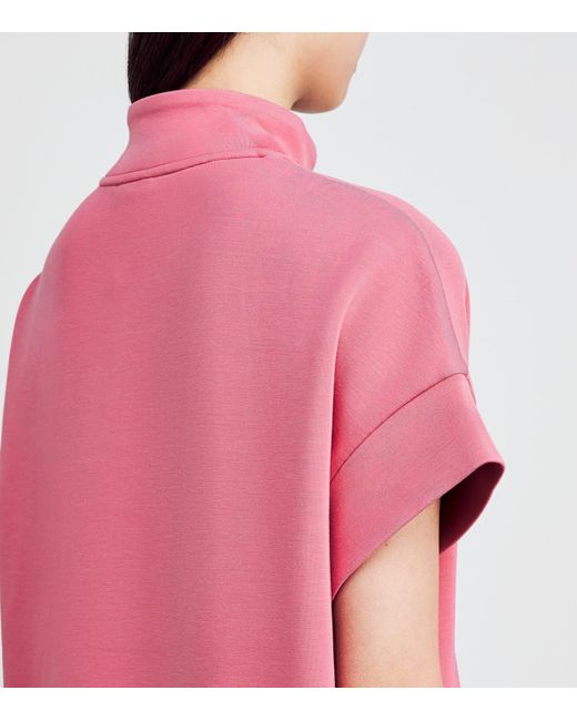 Varley Pink Short-Sleeve Ritchie Sweatshirt