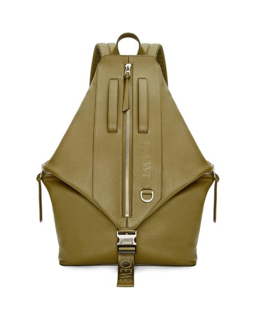 【LOEWE】SALE!!!! １点限り★ MENS CONVERTIBLE BACK PACK Loewe Leather Convertible Backpack in Green for Men | Lyst