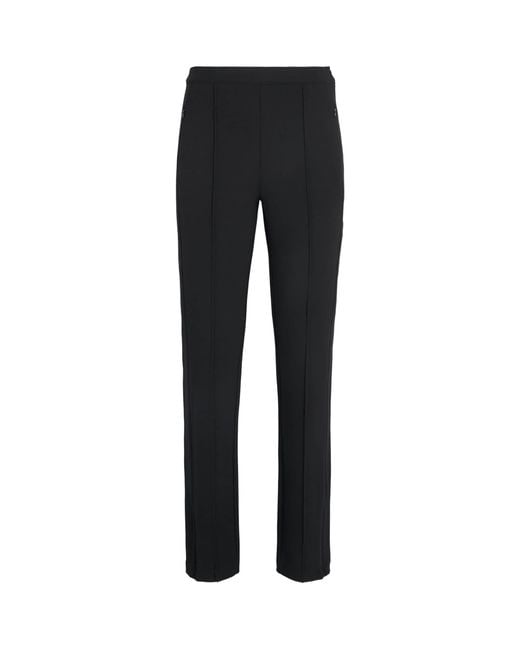 ME+EM Black Zip-Hem Slim Trousers