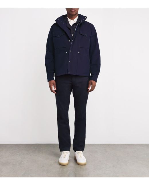 Moncler Blue Noeus Water-Repellent Field Jacket for men