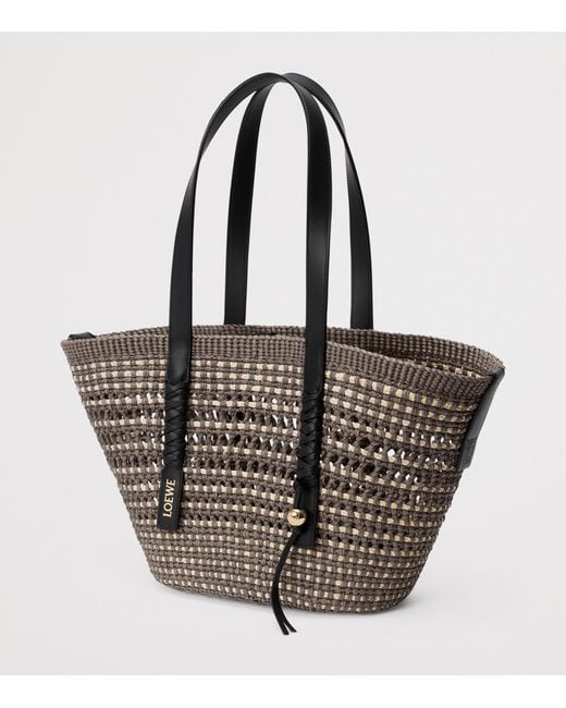 Loewe Black X Paula's Ibiza Medium Braid Basket Bag